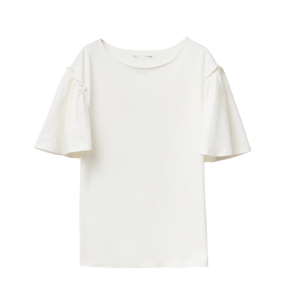 Sfera | Camiseta Volante Lisa para Dama