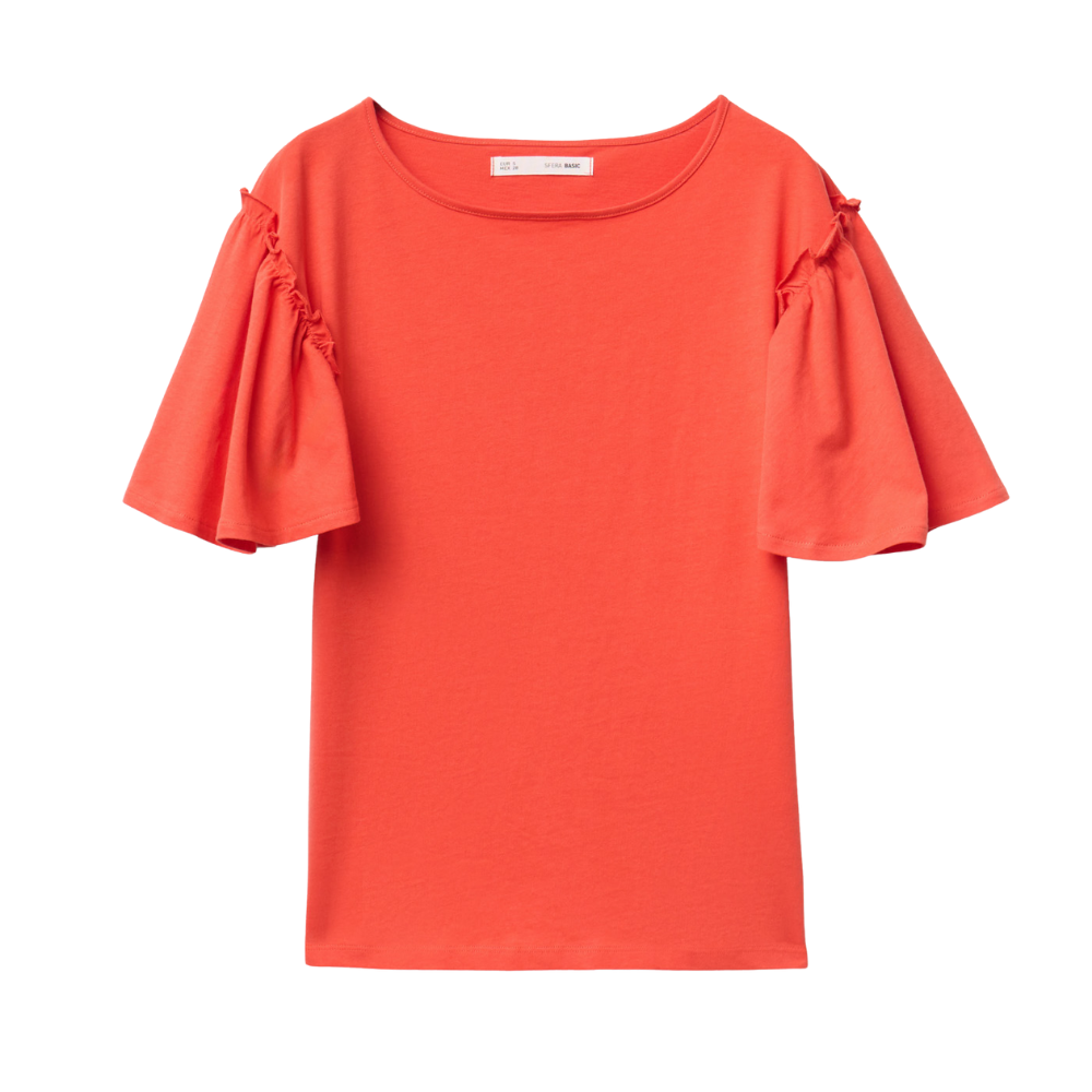 Sfera | Camiseta Volante Lisa para Dama