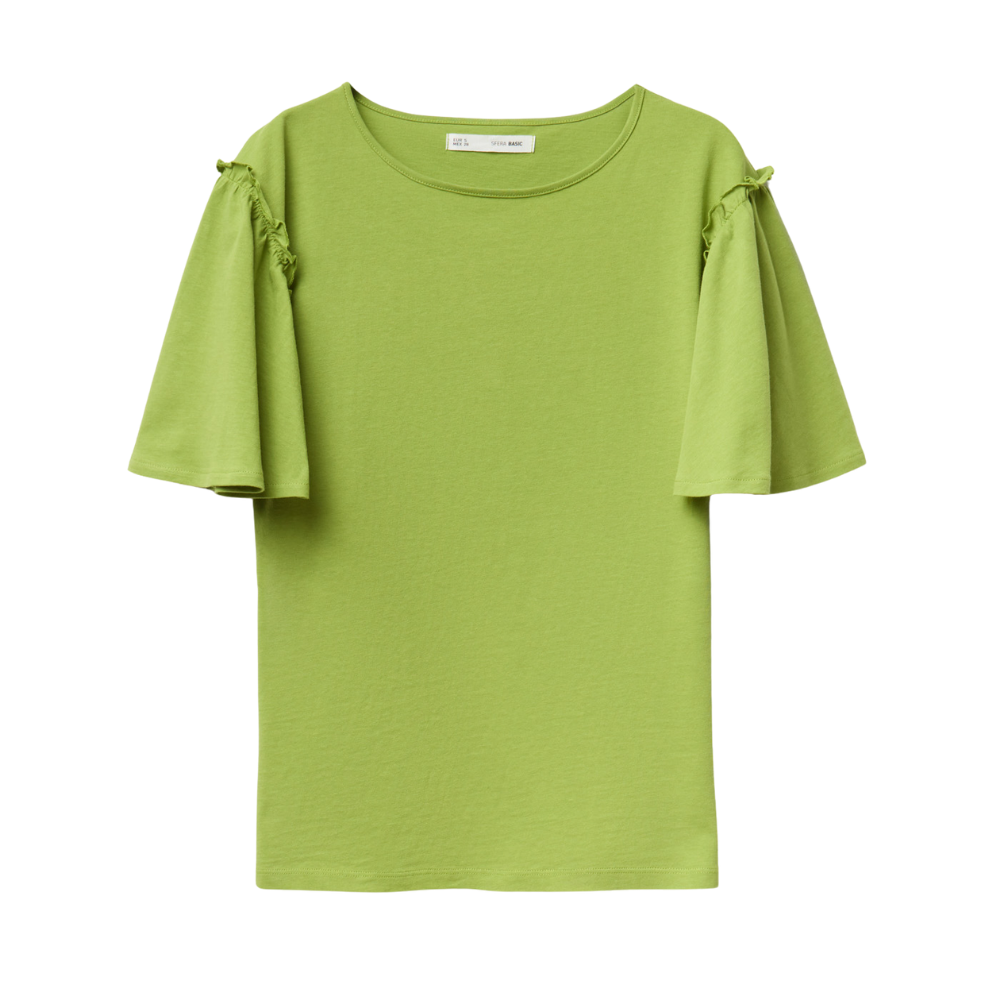 Sfera | Camiseta Volante Lisa para Dama