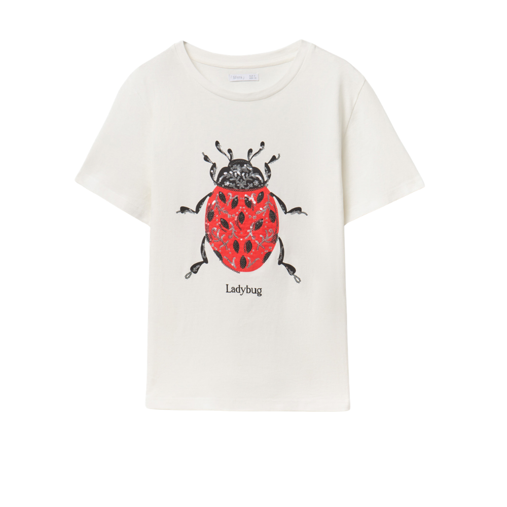 Sfera | Camiseta Lentejuelas Gráfico