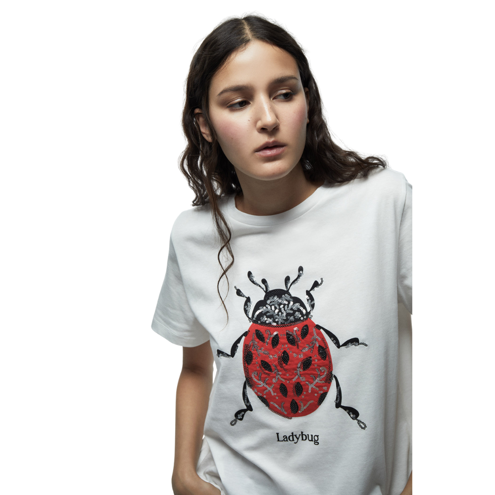 Sfera | Camiseta Lentejuelas Gráfico