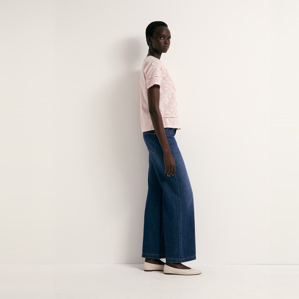 Sfera | Camiseta Flores Bordadas para Dama