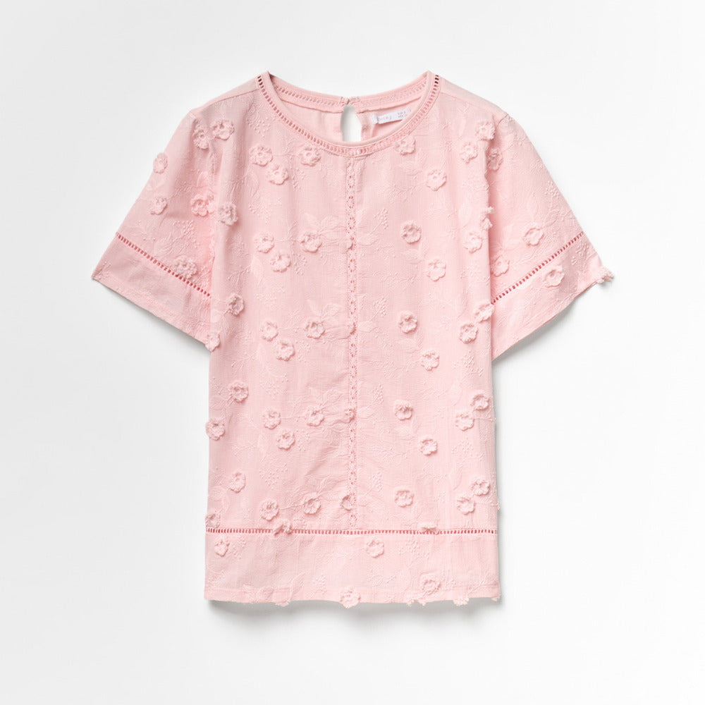 Sfera | Camiseta Flores Bordadas para Dama