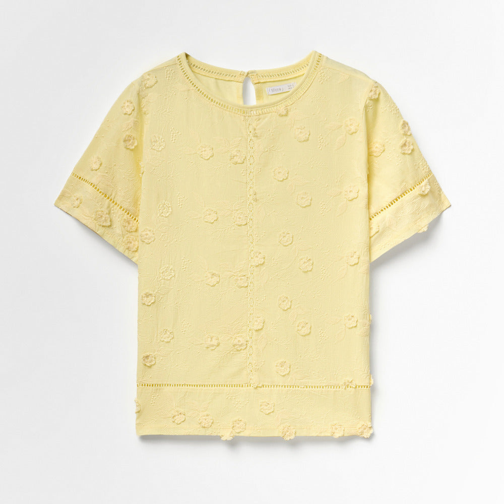 Sfera | Camiseta Flores Bordadas para Dama