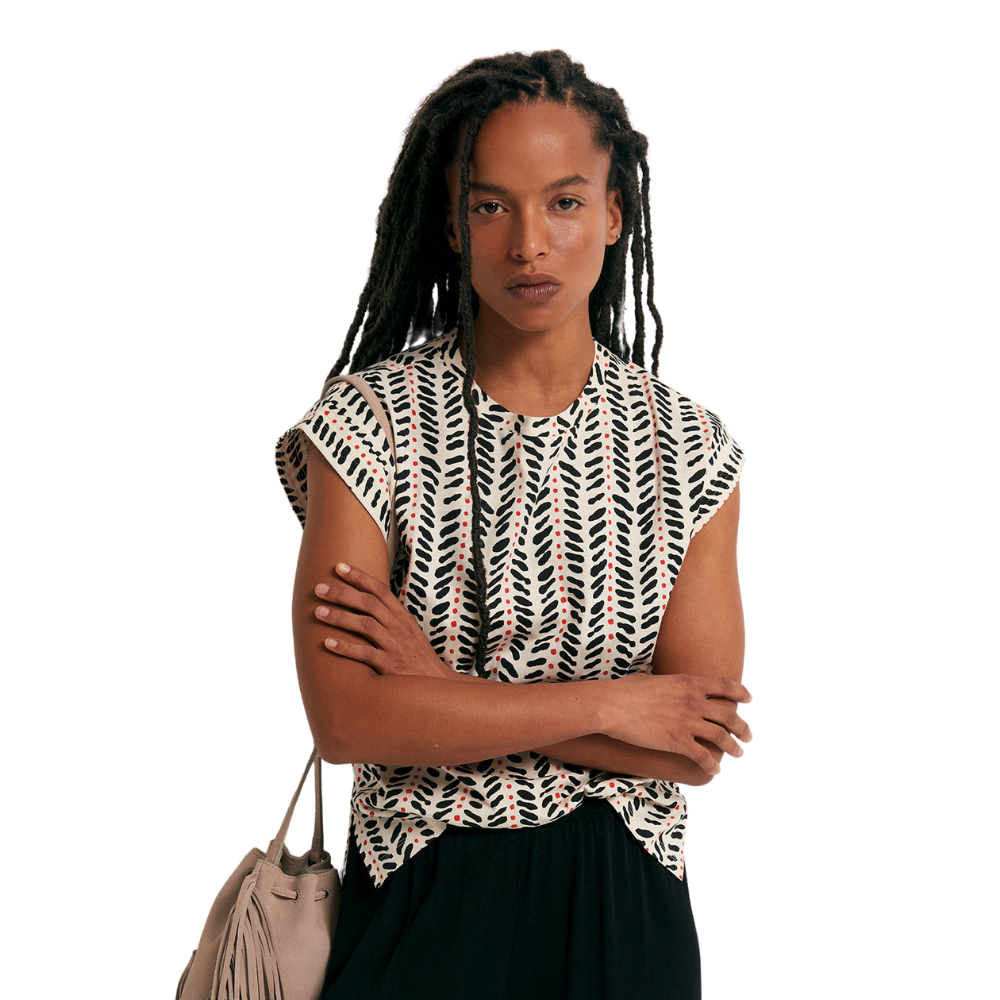 Sfera | Camiseta Básica Estampada para Dama