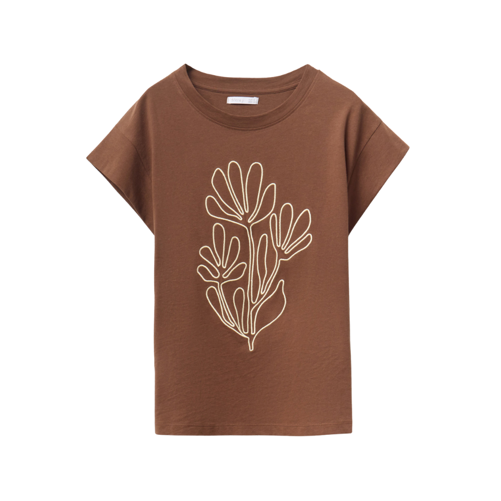 Sfera | Camiseta Silueta con Bordado para Dama
