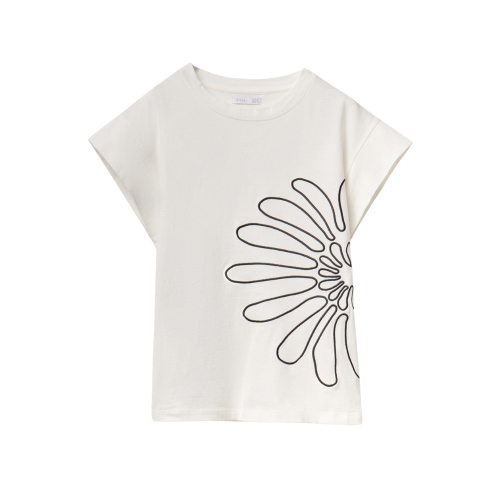 Sfera | Camiseta Silueta con Bordado para Dama