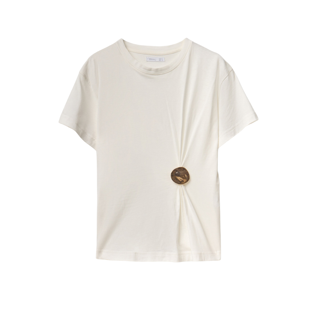 Sfera | Camiseta Pieza Metalica para Dama