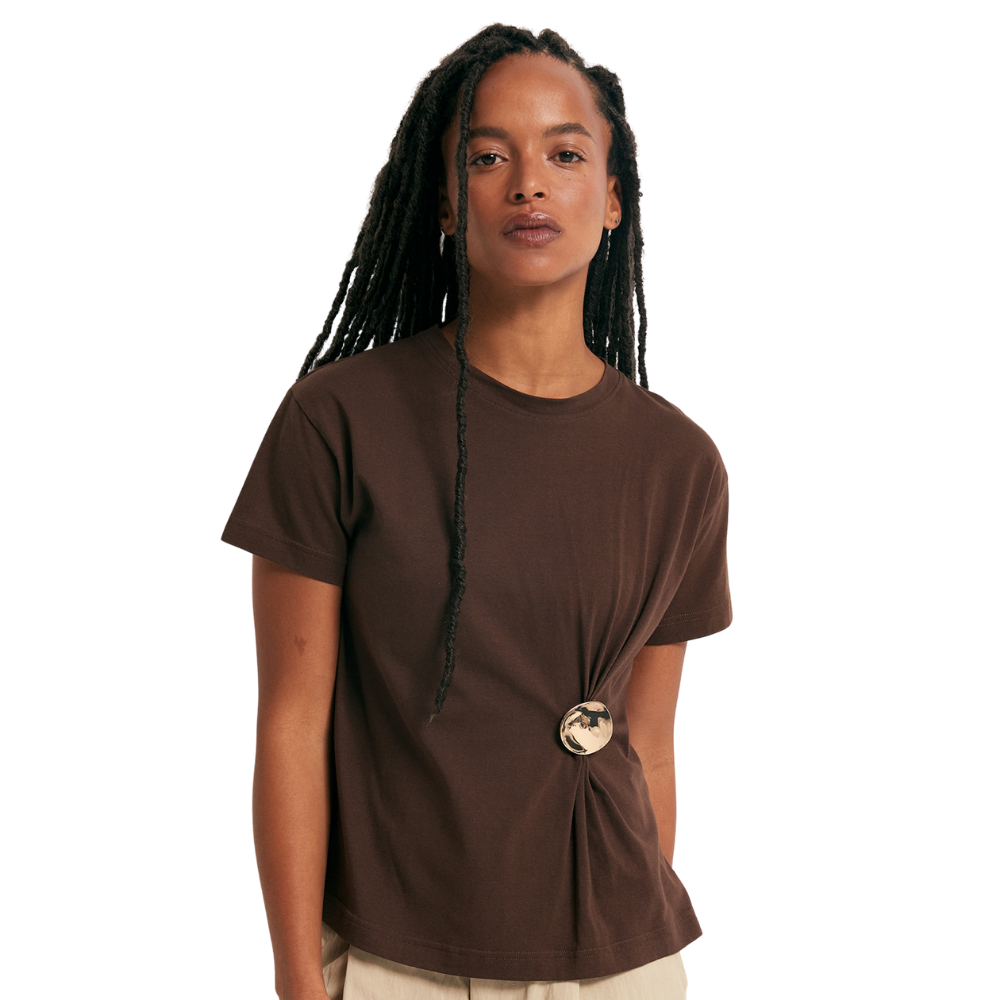 Sfera | Camiseta Pieza Metalica para Dama