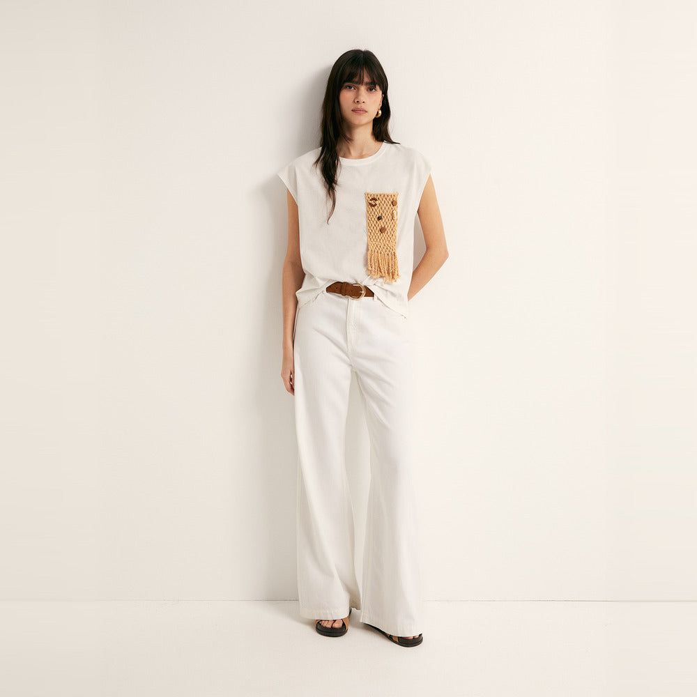 Sfera | Camiseta con Bolsillo en Piezas para Dama