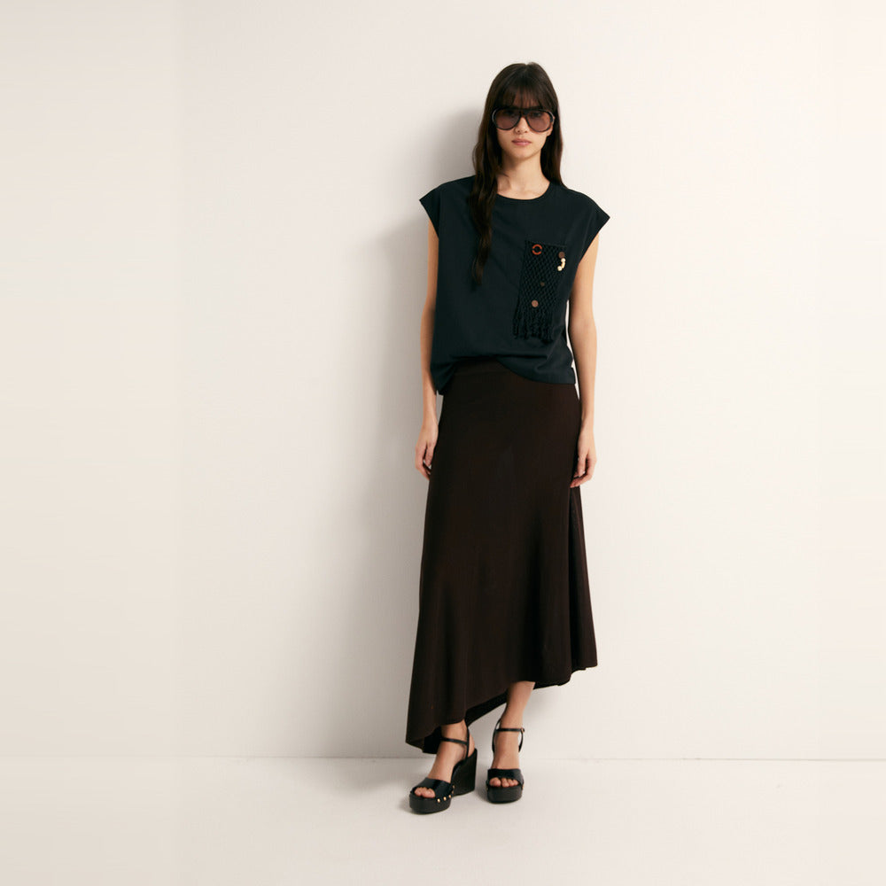 Sfera | Camiseta con Bolsillo en Piezas para Dama
