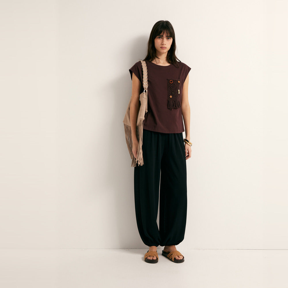 Sfera | Camiseta con Bolsillo en Piezas para Dama