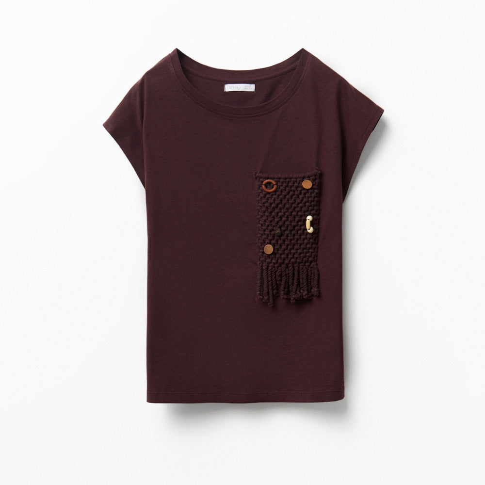 Sfera | Camiseta con Bolsillo en Piezas para Dama