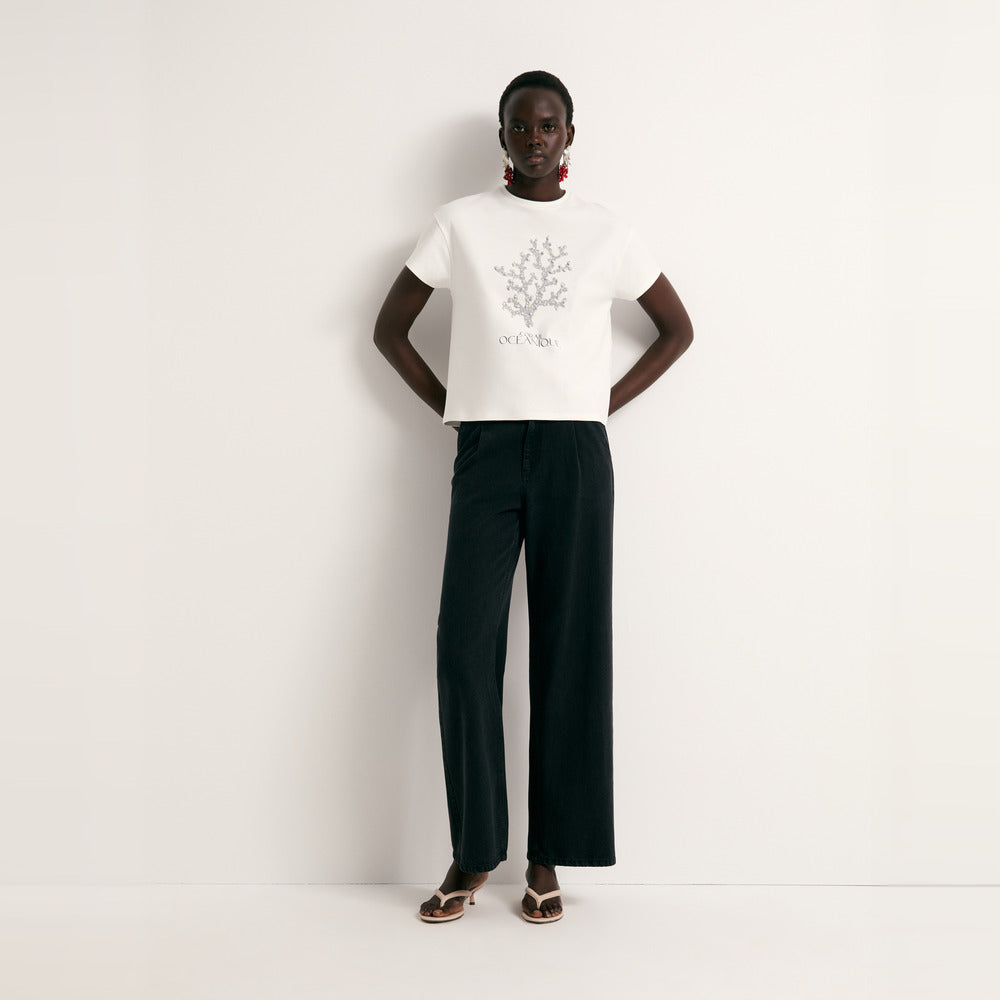 Sfera | Camiseta de Perlas Delantero para Dama
