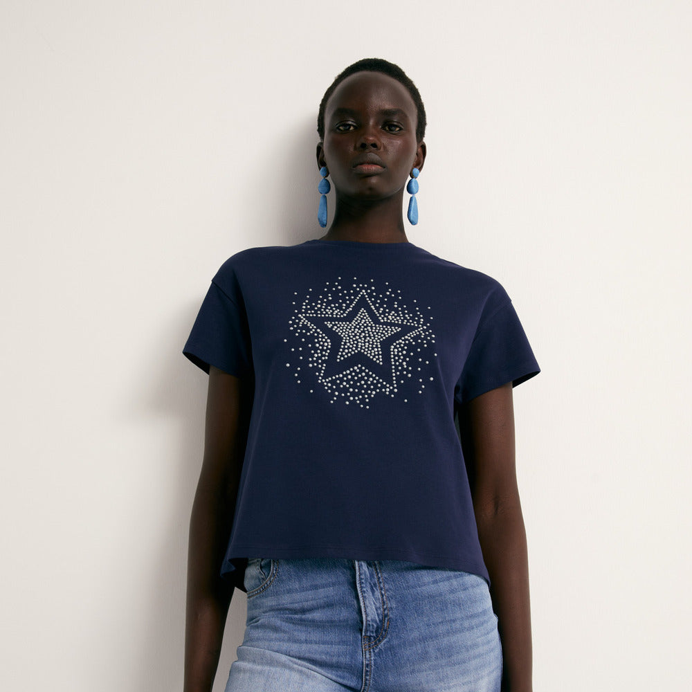 Sfera | Camiseta de Perlas Delantero para Dama