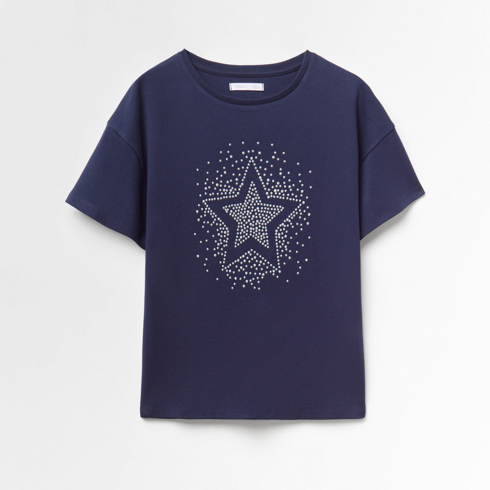 Sfera | Camiseta de Perlas Delantero para Dama