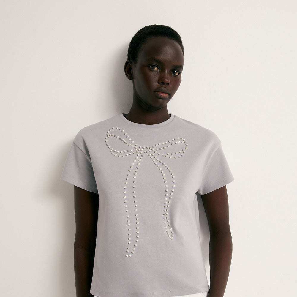 Sfera | Camiseta de Perlas Delantero para Dama