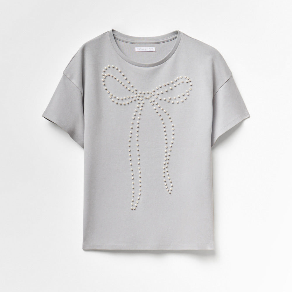 Sfera | Camiseta de Perlas Delantero para Dama
