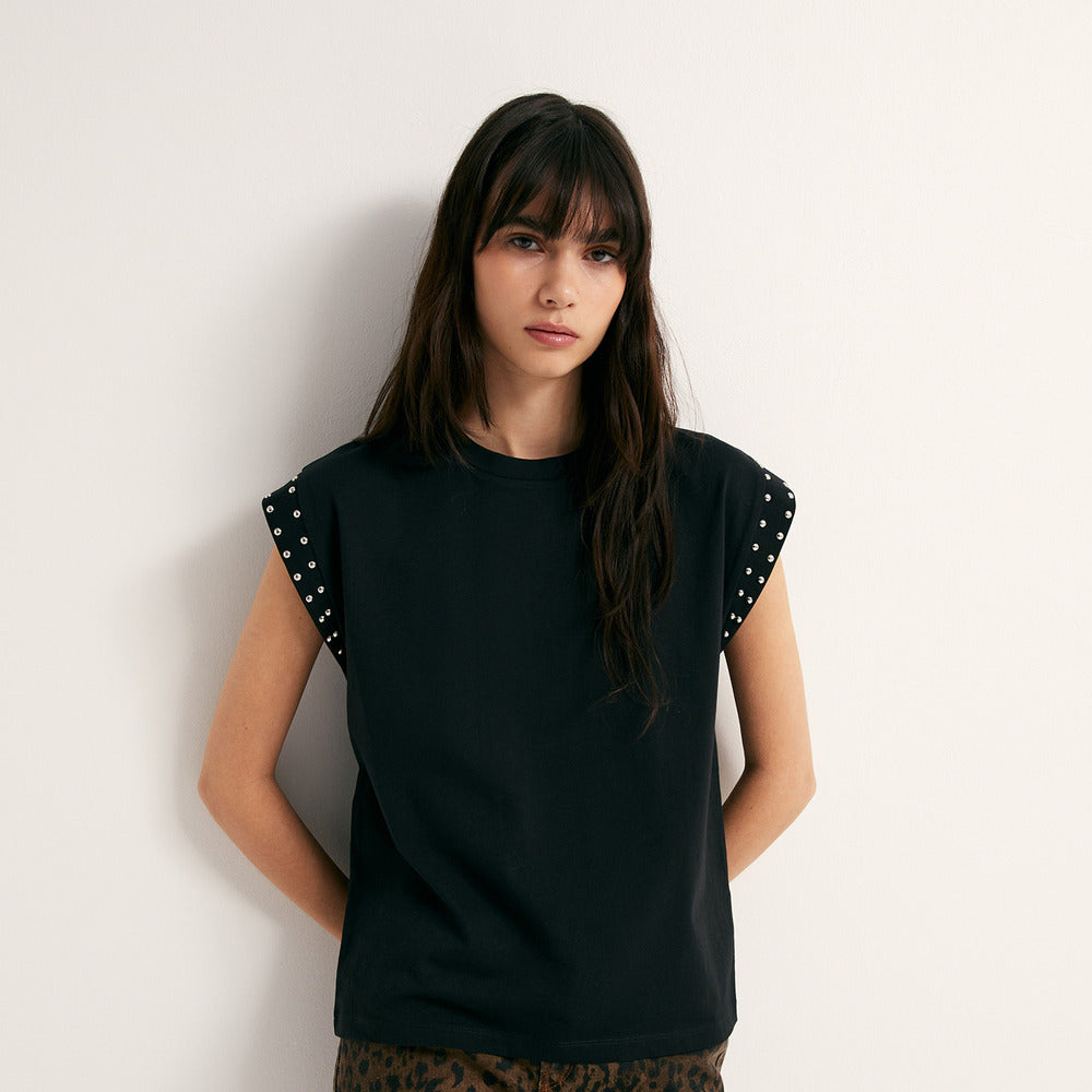 Sfera | Camiseta con Tachas para Dama