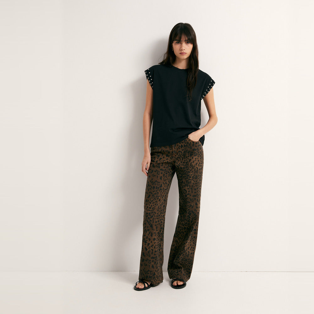 Sfera | Camiseta con Tachas para Dama