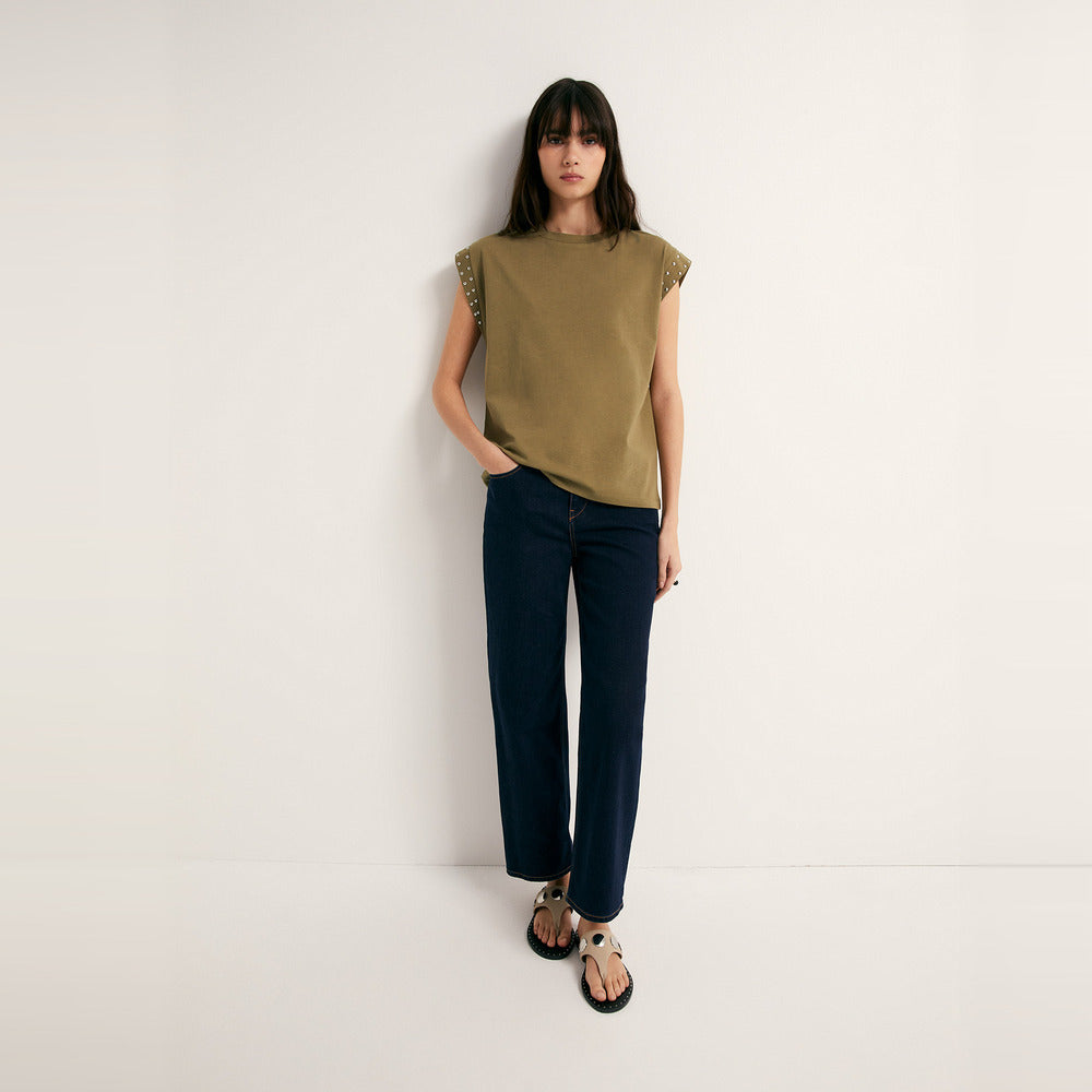 Sfera | Camiseta con Tachas para Dama