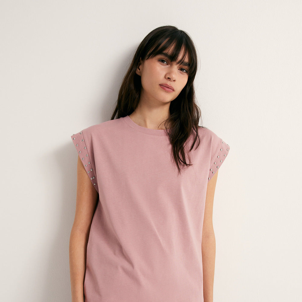 Sfera | Camiseta con Tachas para Dama