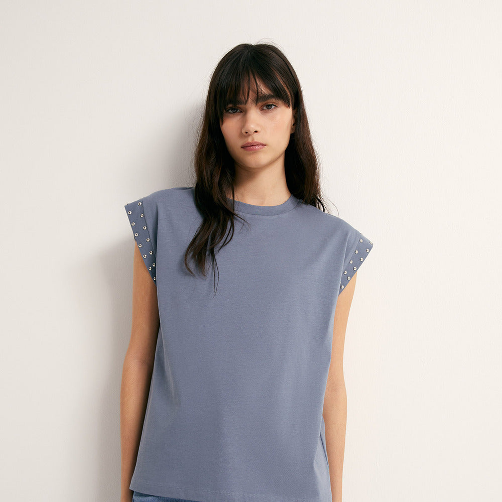 Sfera | Camiseta con Tachas para Dama