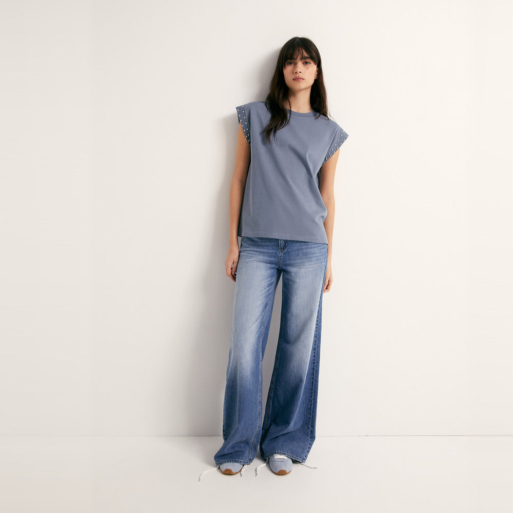 Sfera | Camiseta con Tachas para Dama
