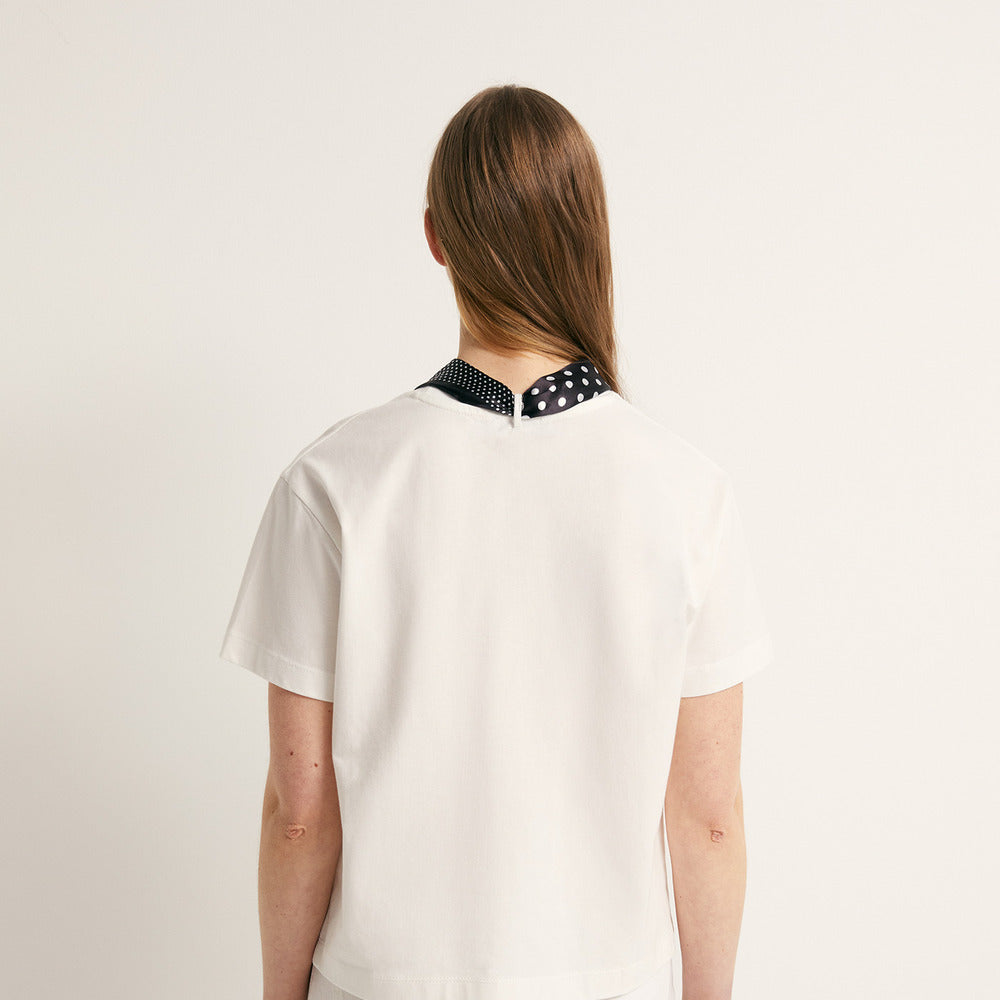 Sfera | Camiseta con Pañuelo de Adorno para Dama