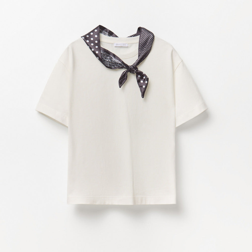 Sfera | Camiseta con Pañuelo de Adorno para Dama