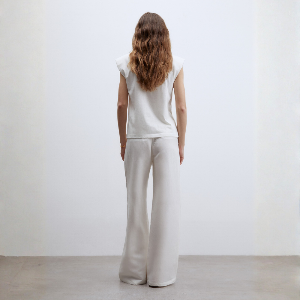 Sfera | Camiseta Hombrera Brillos para Dama