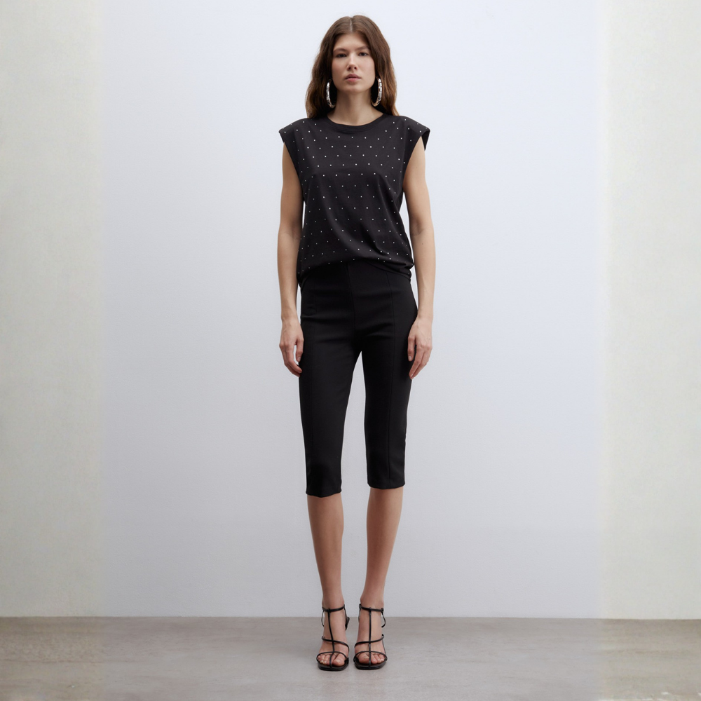 Sfera | Camiseta Hombrera Brillos para Dama