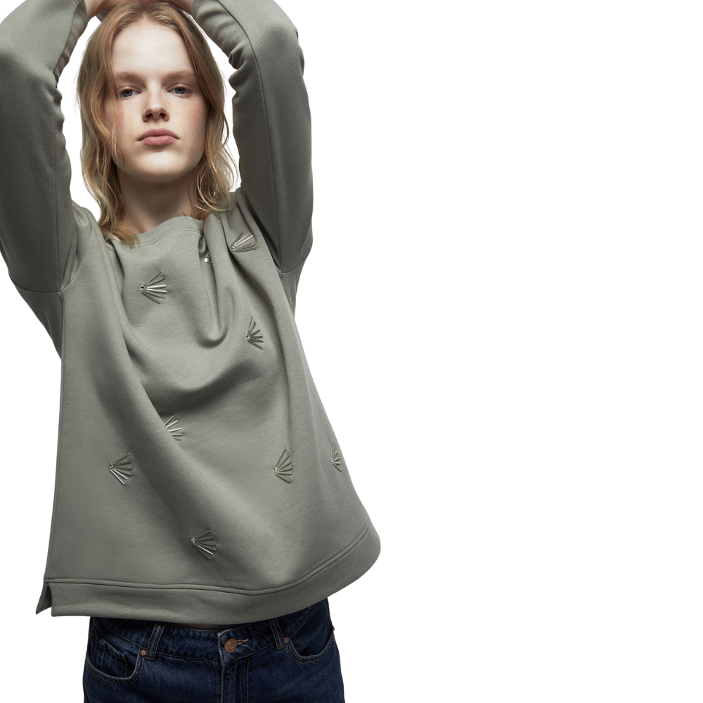 Sfera | Sudadera con Detalles Delantero para Dama