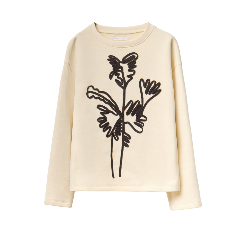 Sfera | Sudadera Aplique Cordón