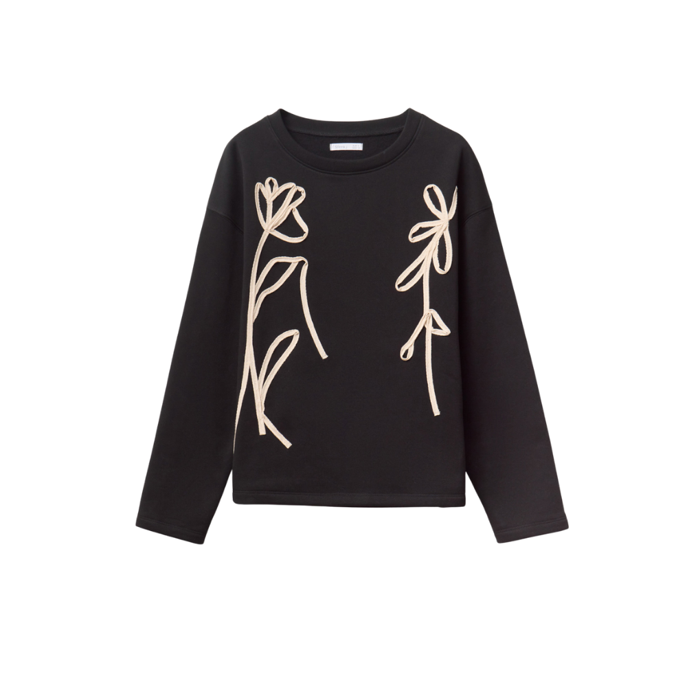 Sfera | Sudadera Aplique Cordón