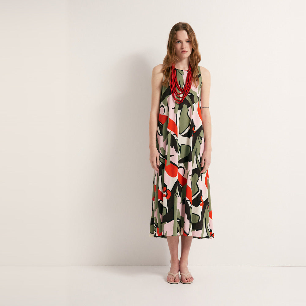Sfera | Vestido Evasé Estampado para Dama