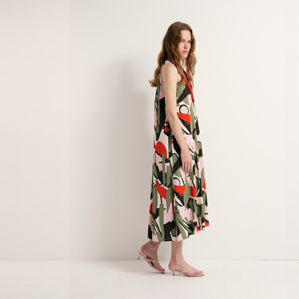 Sfera | Vestido Evasé Estampado para Dama