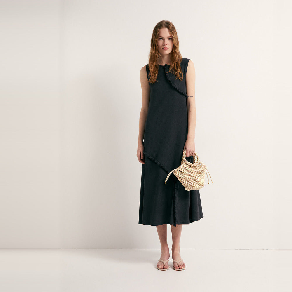 Sfera | Vestido con Fleco de Adorno para Dama