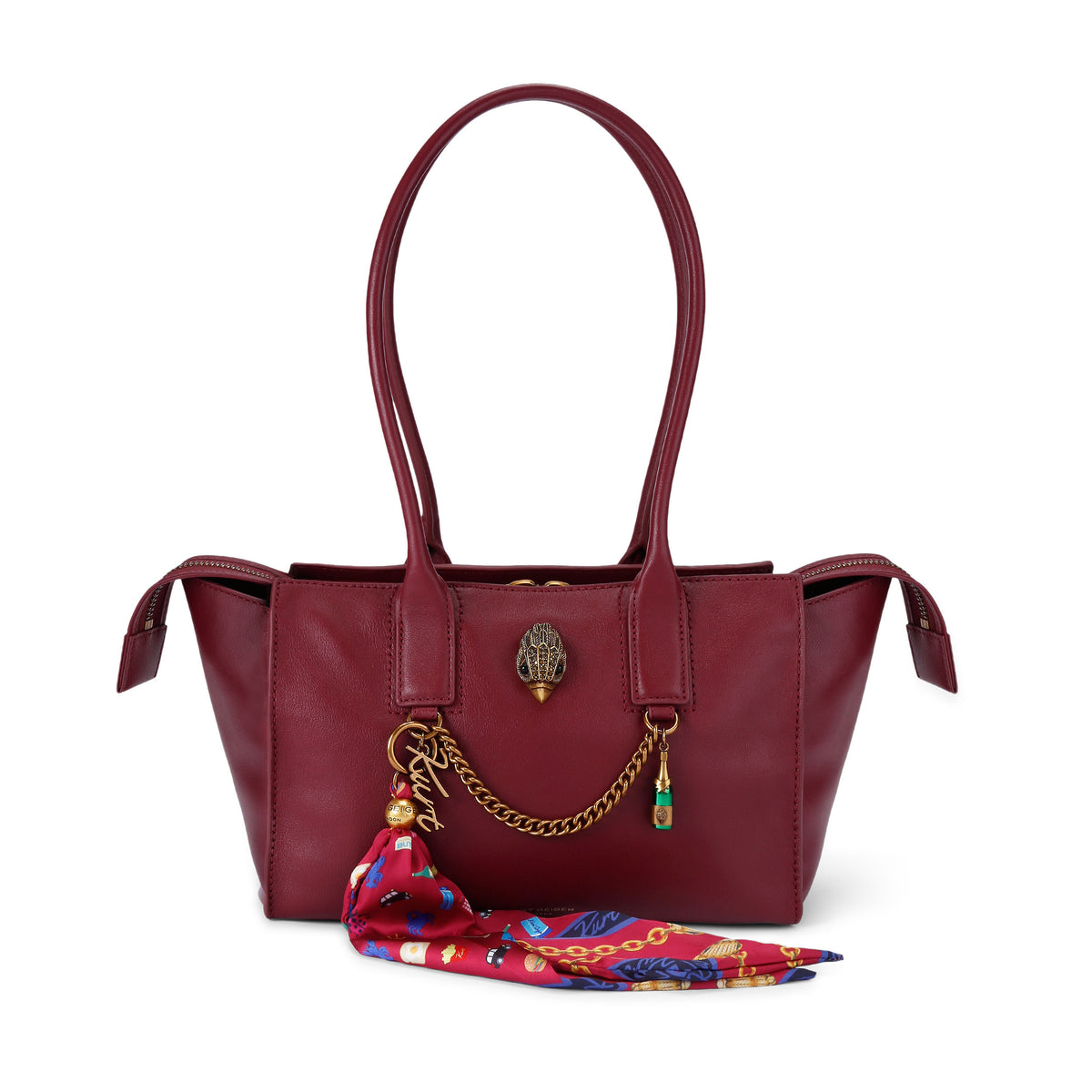 Kurt Geiger | Bolso Shopper Pequeño Sloane de Piel Vino
