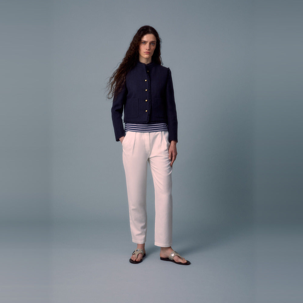 Sfera | Chaqueta Rústica con Flecos para Dama