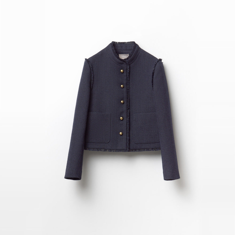 Sfera | Chaqueta Rústica con Flecos para Dama