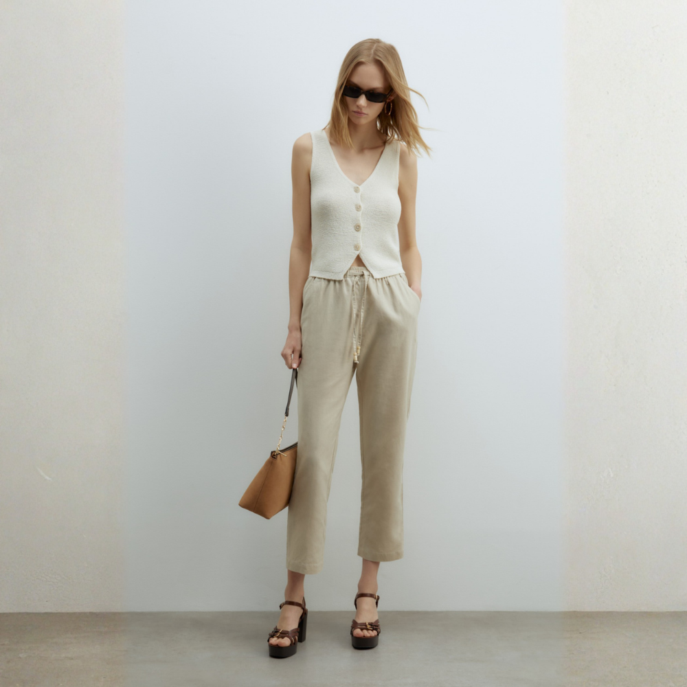 Sfera | Pantalón Recto Lino para Dama