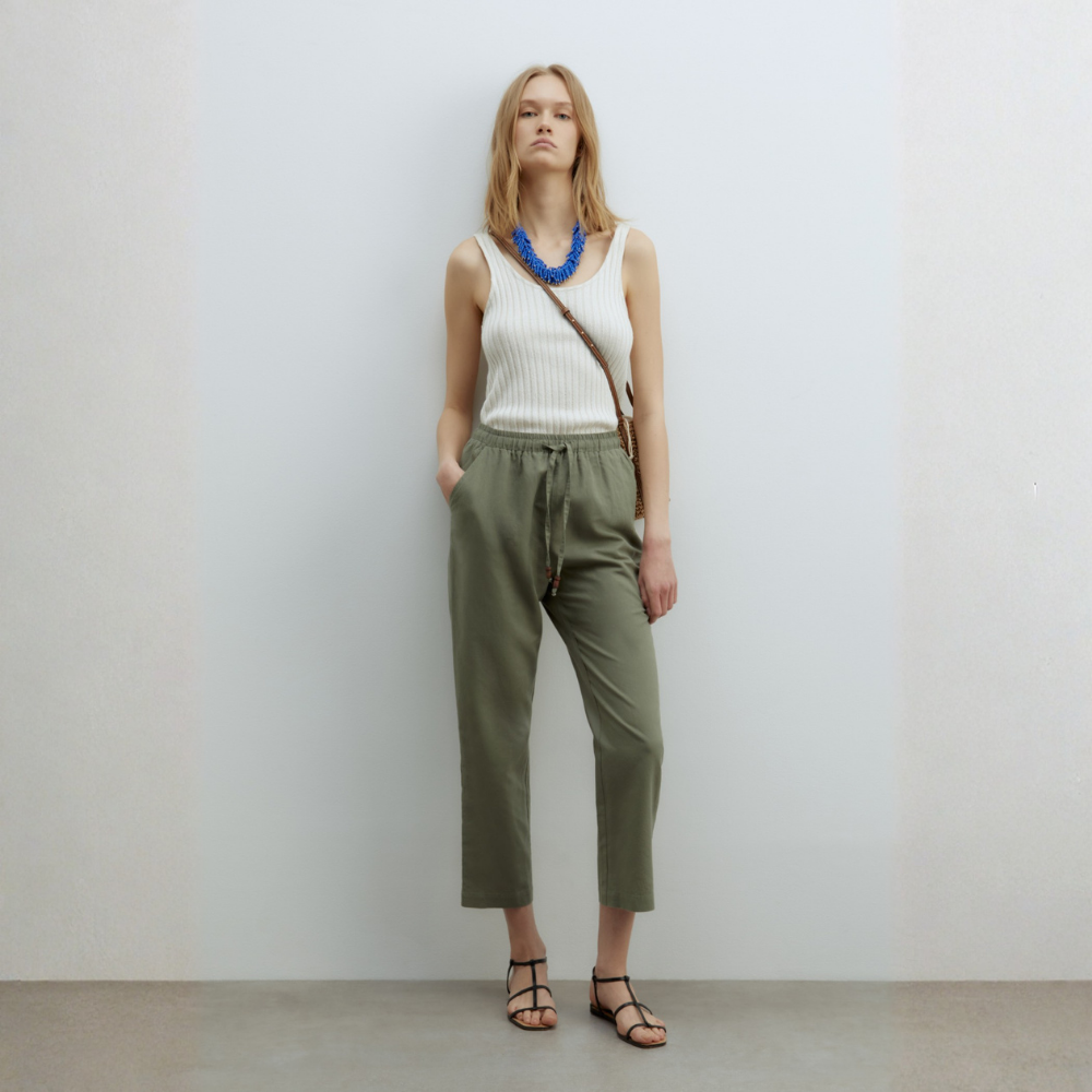 Sfera | Pantalón Recto Lino para Dama