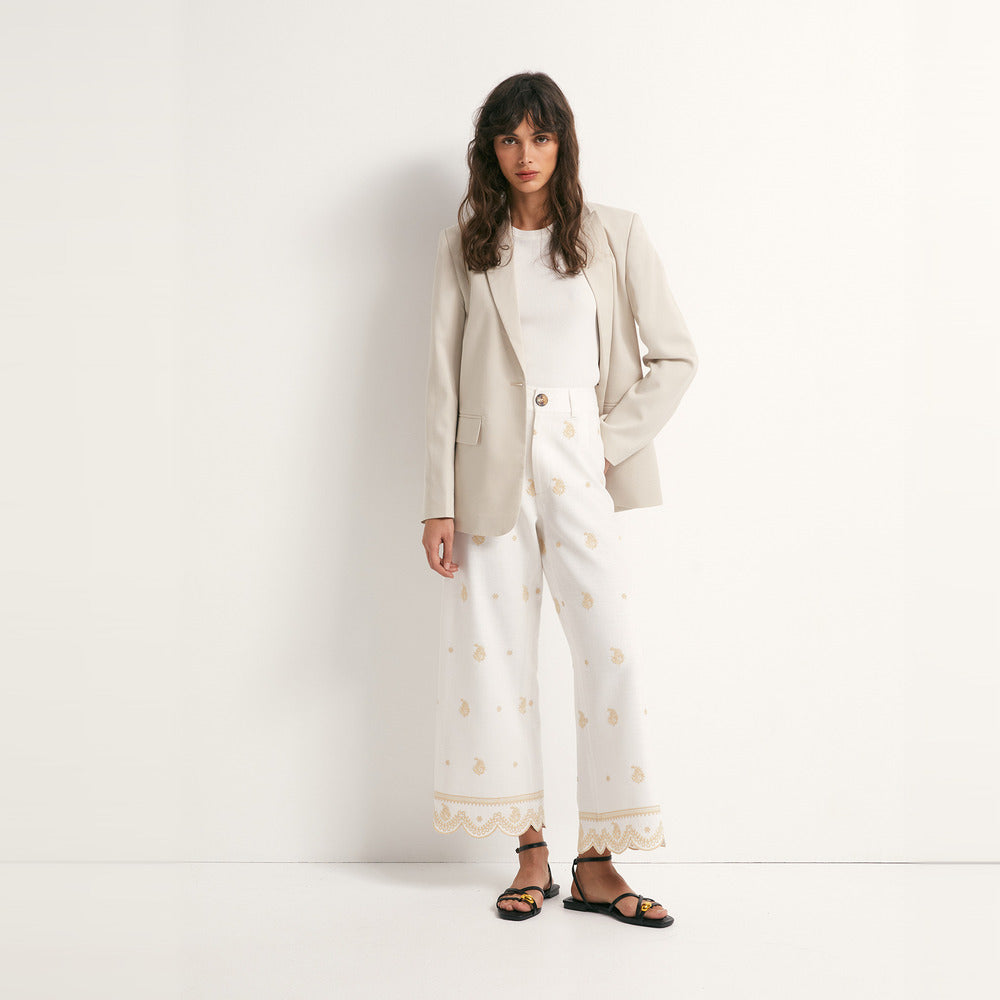 Sfera | Pantalón con Bordados para Dama
