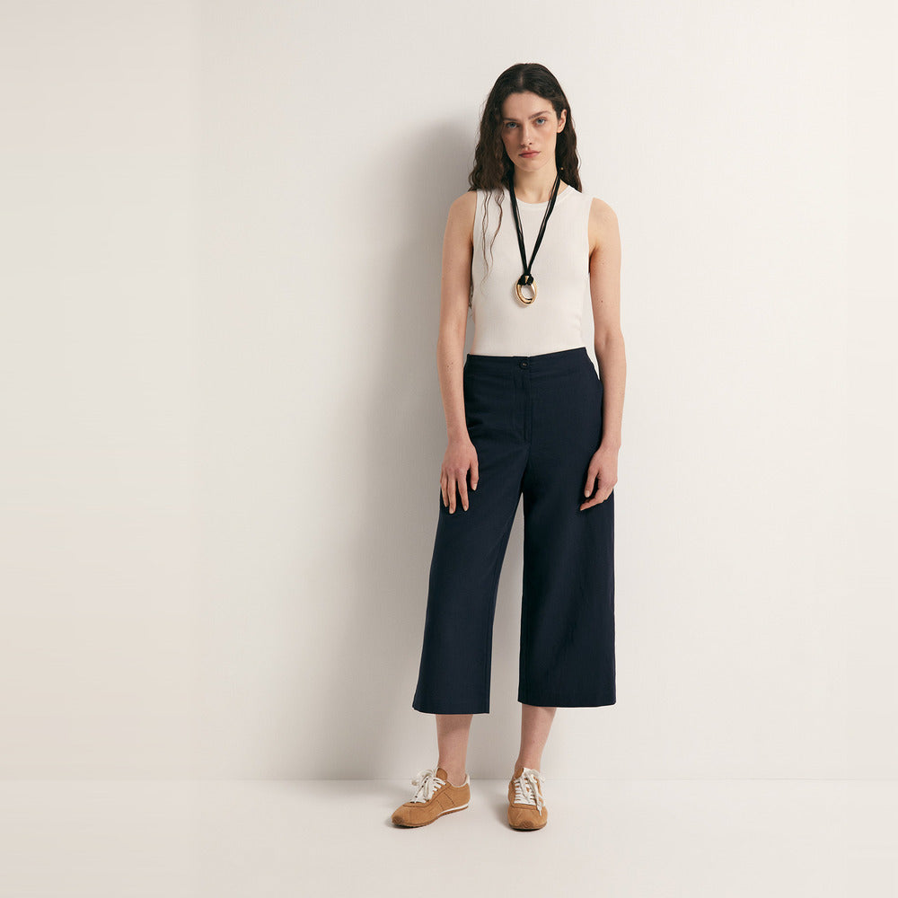 Sfera | Pantalon culotte en lino para Dama