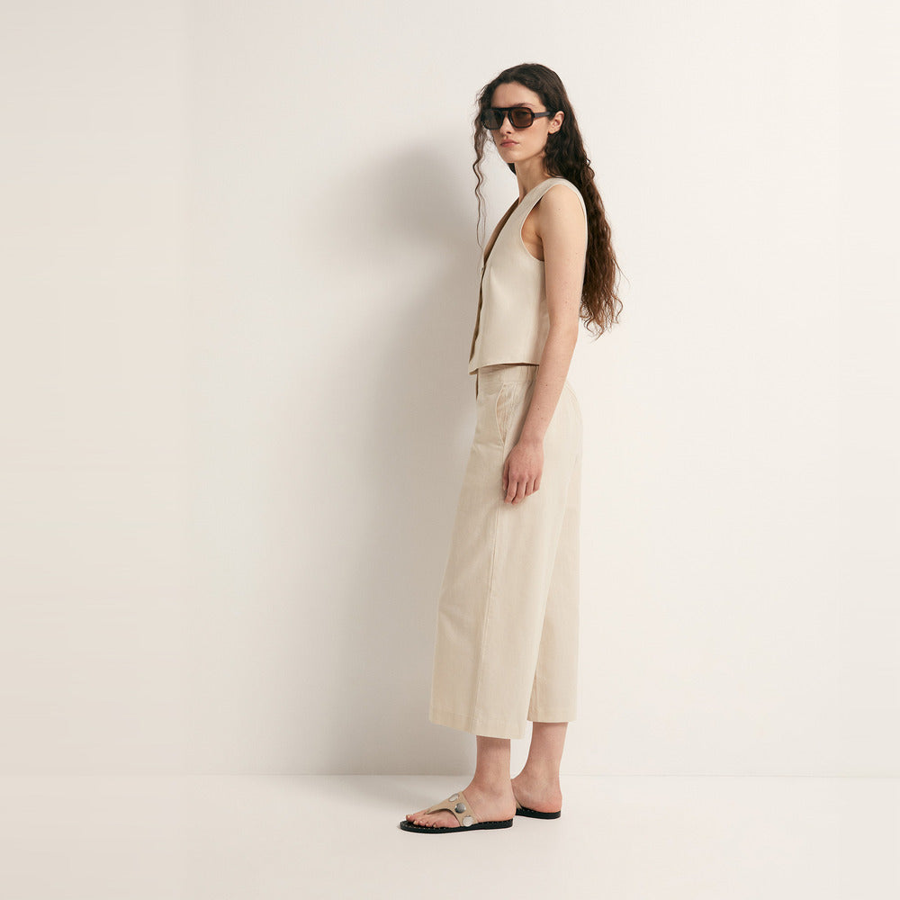 Sfera | Pantalon culotte en lino para Dama