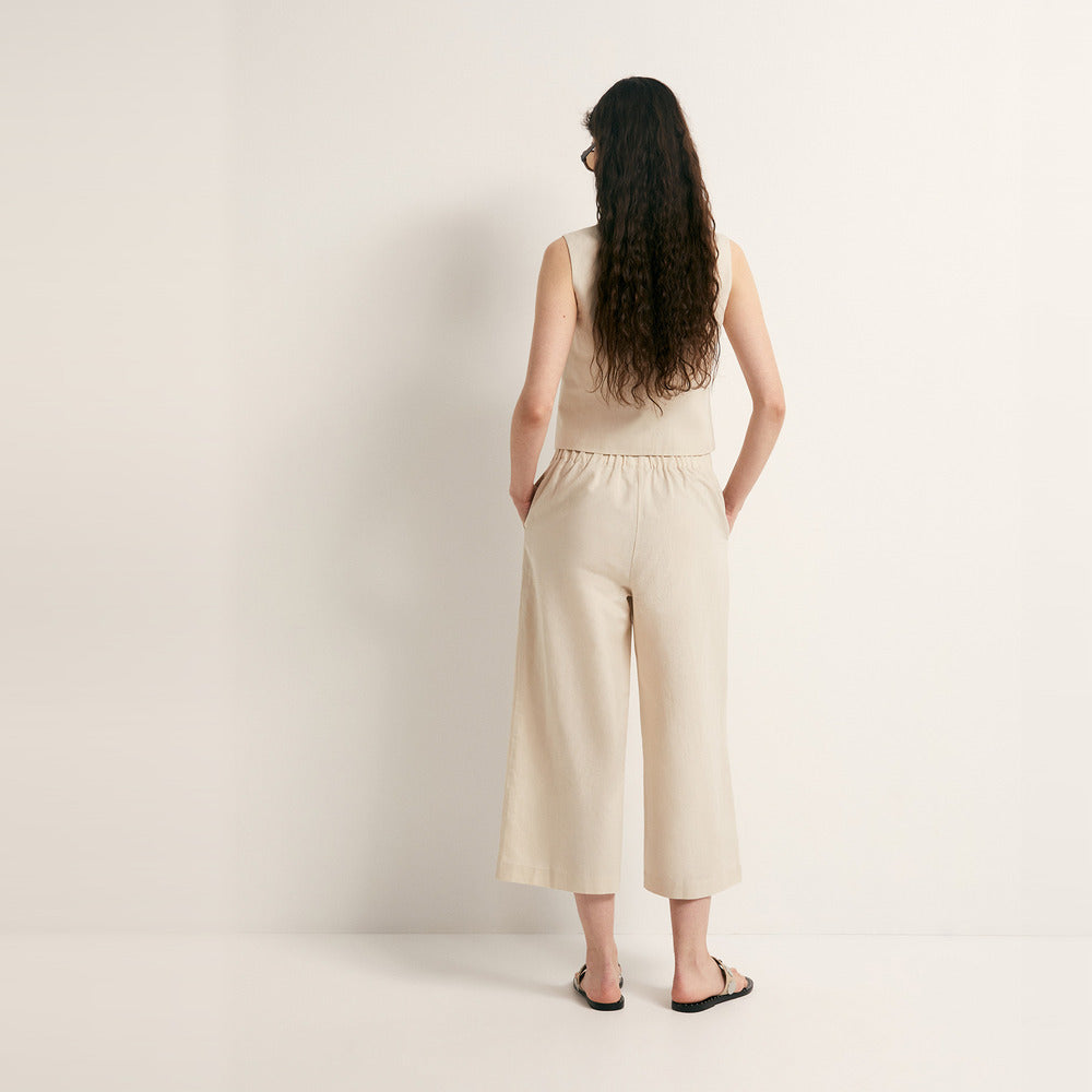 Sfera | Pantalon culotte en lino para Dama