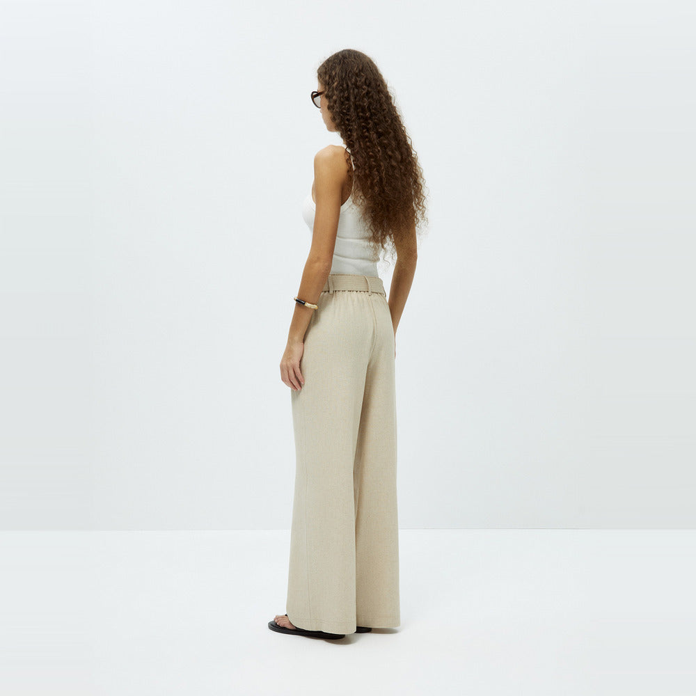 Sfera | Pantalón de Lino con Cinturón para Dama