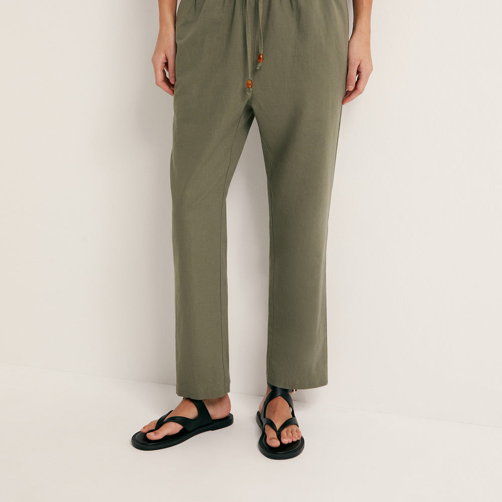 Sfera | Pantalones Rectos de Lino para Dama