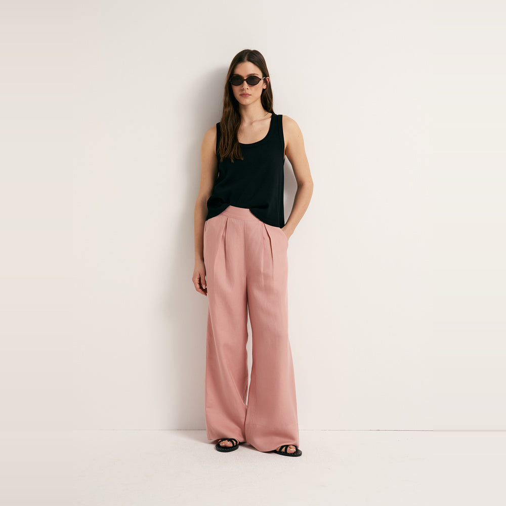 Sfera | Pantalón Ancho de Lino para Dama